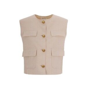 P.A.R.O.S.H. Cream Linen Gilet - NWT